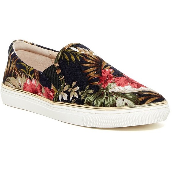J Slides Shoes - J Slides Floral Slip On Sneakers